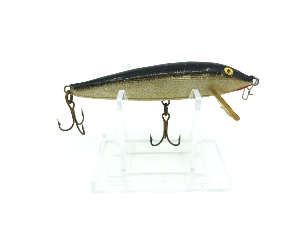 Vintage Original Rapala Countdown Finland Minnow Silver Black Back