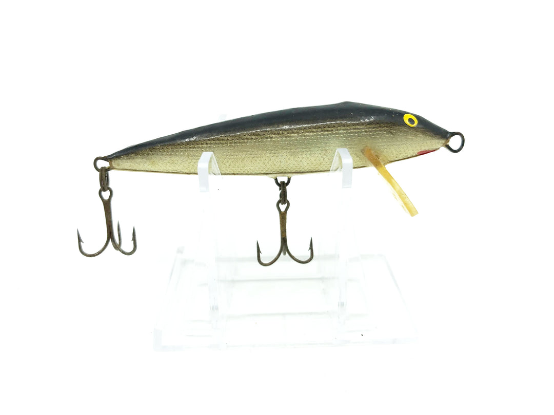 Vintage Original Rapala Finland Minnow Silver Black Back - 3 1/4"