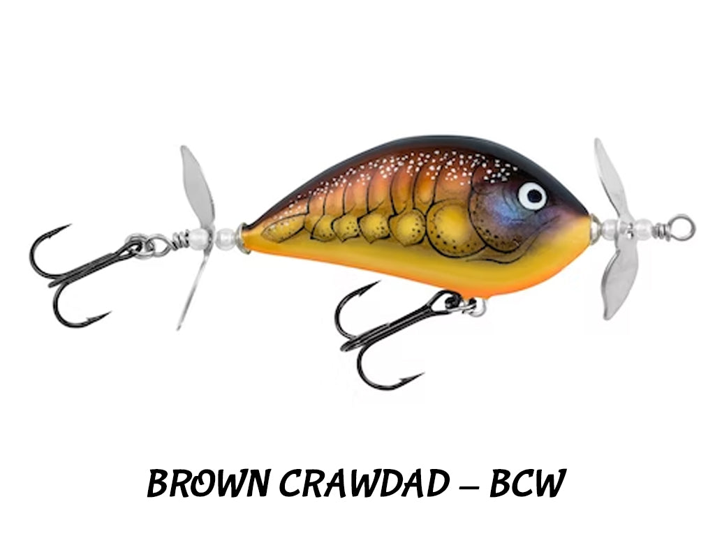 Bagley Pro Sunny B Twin Spin PSBTS07-BCW Brown Crawdad Discontinued Color (Old Stock)