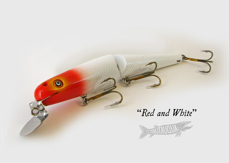 Chautauqua Jointed Minnow Red and White