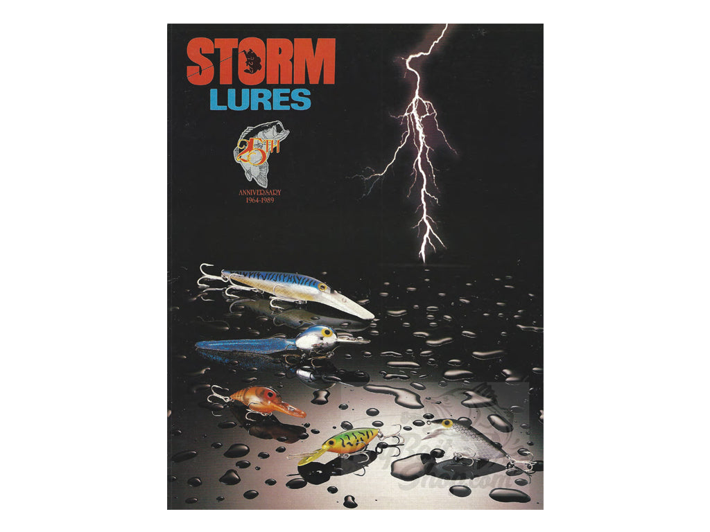 1989 Storm Lures 25th Anniversary Catalog 1964-1989 + Insert/s