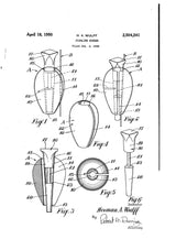 Vintage Wooden Push Peg Bobber Patent