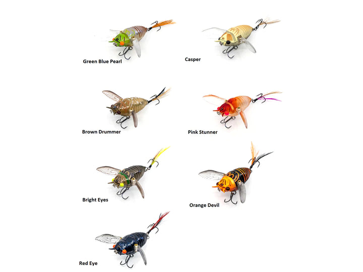 Chasebaits Ripple Cicada, Green Blue Pearl Color