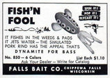 Falls Bait Company Fish 'N Fool Yellow with Black Ribs and Red Dot