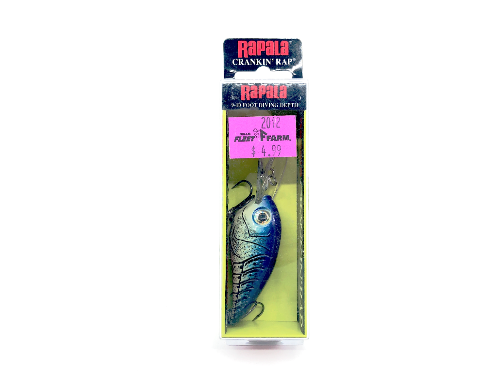 Rapala Crankin' Rap CRR-10 MBCW Molting Blue Craw Color with Box