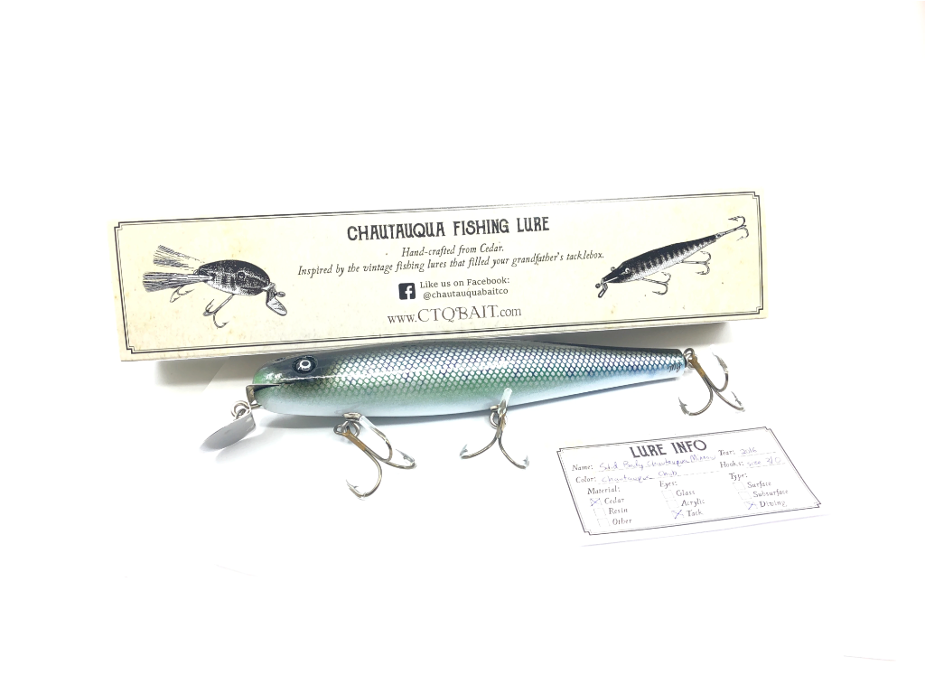 Chautauqua 8" Minnow Musky Lure Chautauqua Chub 2016 Color