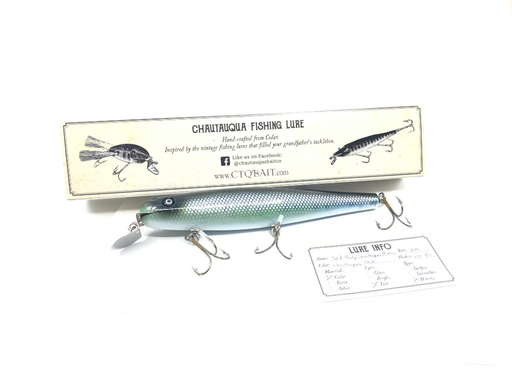 Chautauqua 8" Minnow Musky Lure Chautauqua Chub 2016 Color