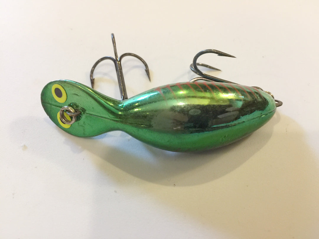 Heddon Tadpolly Clatter Tad Green Red Stripes Pattern