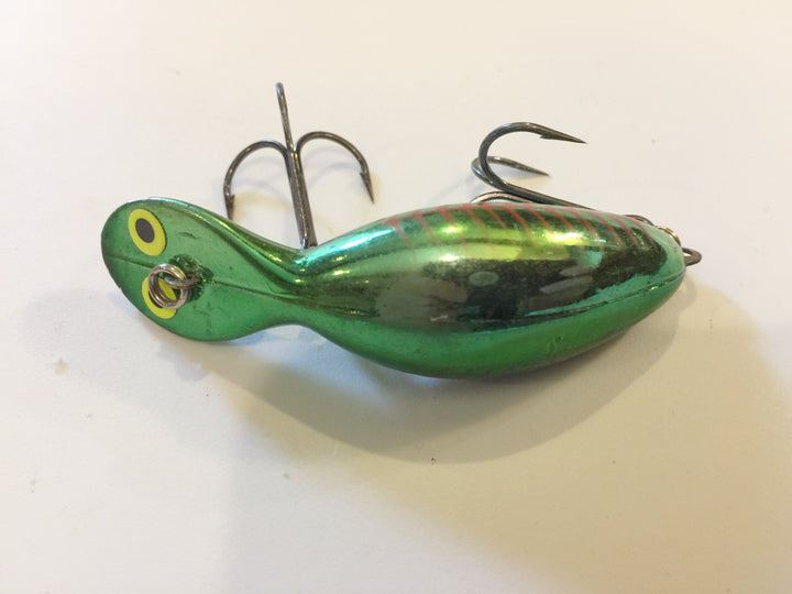 Heddon Tadpolly Clatter Tad Green Red Stripes Pattern