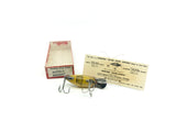 Heddon Midget River Runt Spook 9010-L Perch Color with Box - Nice Shape - Plastic Top Box