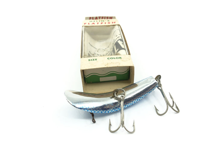 Vintage Helin Flatfish X5 COHO Blue Color with Box and Paperwork