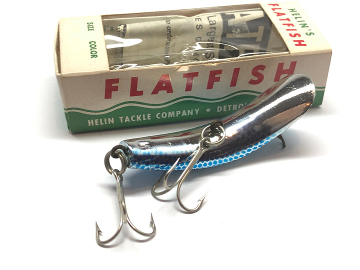 Helin Flatfish X5 Coho Blue and Silver New in Box Pre-Zip Code