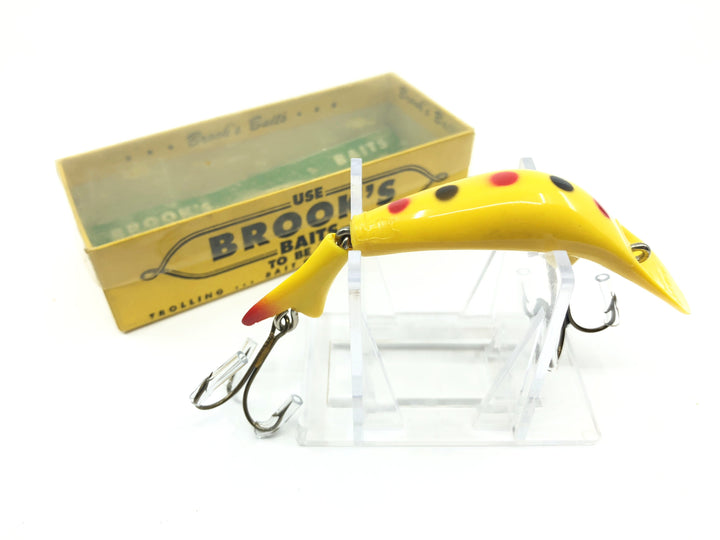 Brook's Reefer Bait with Box and Paperwork Yellow Spots Color