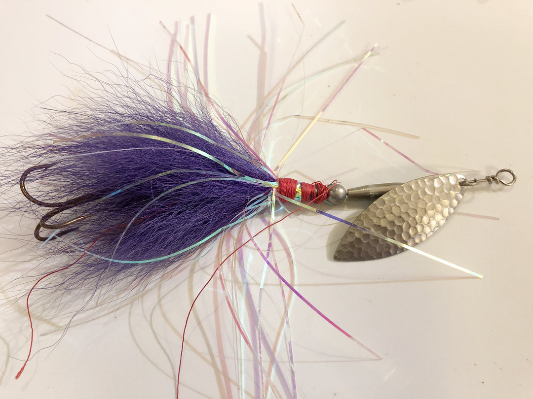 Musky Spinner Purple with Tassles