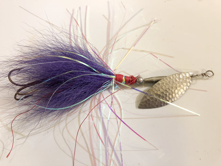Musky Spinner Purple with Tassles