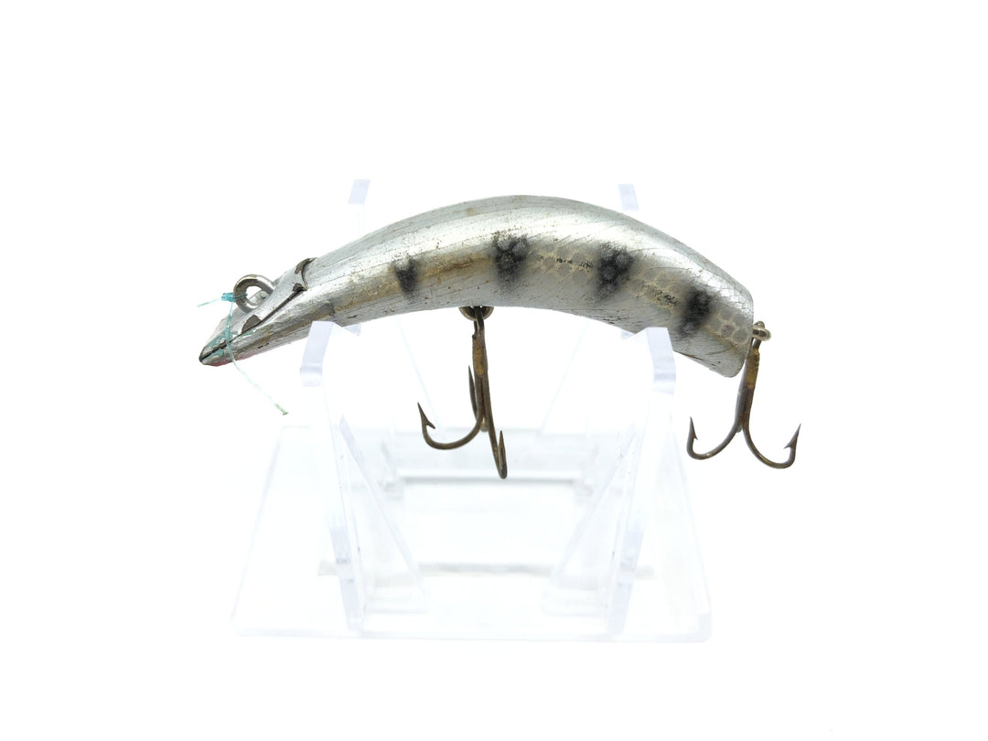 Wooden Kautzky Lazy Ike 2 Silver with Black Ribs
