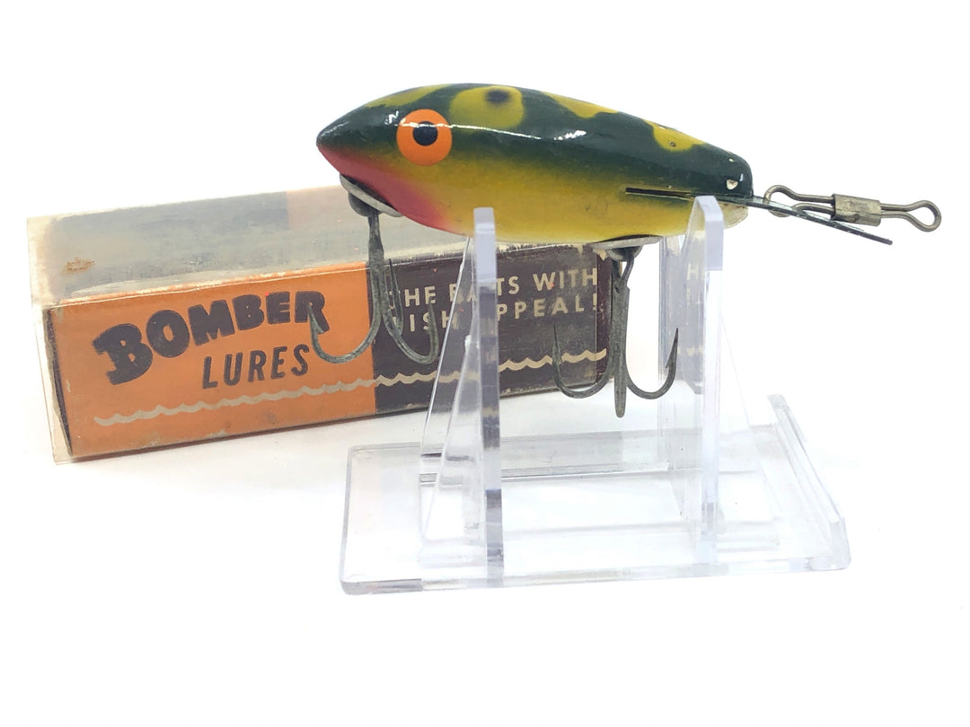 Vintage Wooden Bomber 311 Frog Color with Box