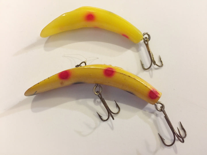 Helin Flatfish X4 Yellow with Spots and another Yellow Lure