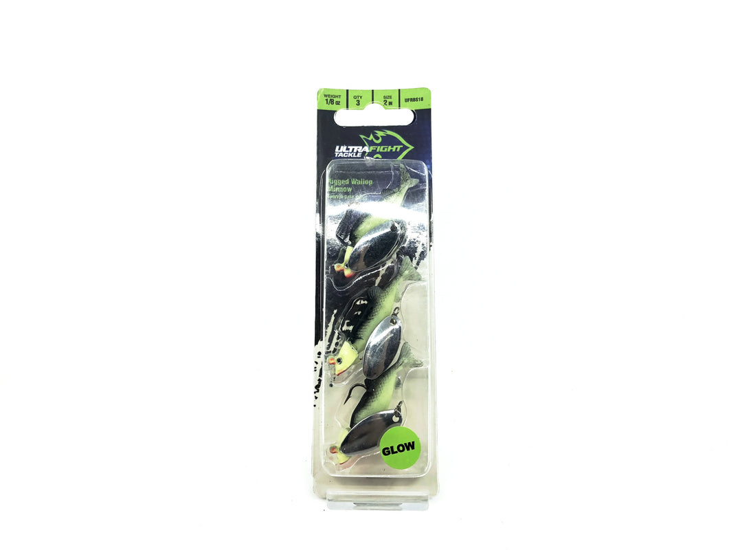 South Bend Ultra Fight Rigged Wallop Minnow 3 Pack GLOW