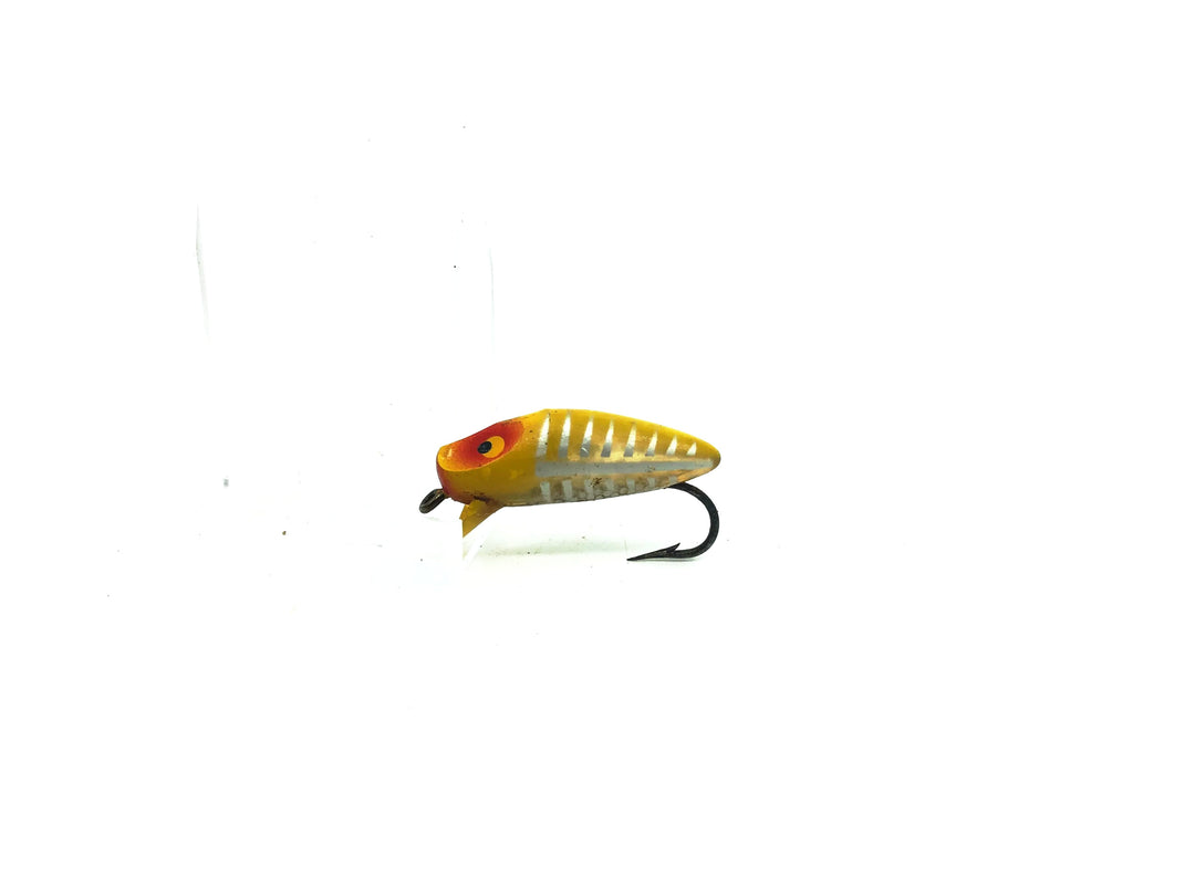 Heddon River Runt Runtie Spook Fly Rod Vintage Lure in XRY Yellow Shore Minnow Color