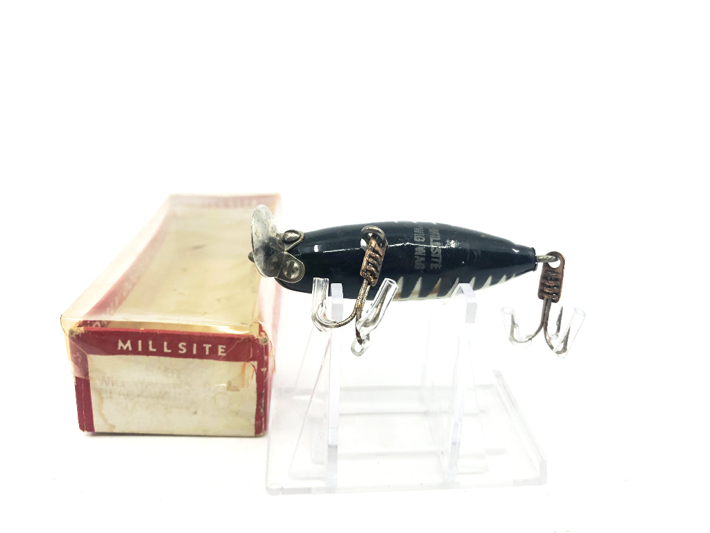 Millsite Baby Wig Wag Black White Ribs with Box
