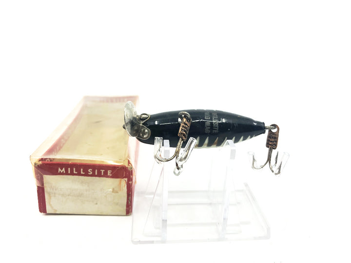 Millsite Baby Wig Wag Black White Ribs with Box