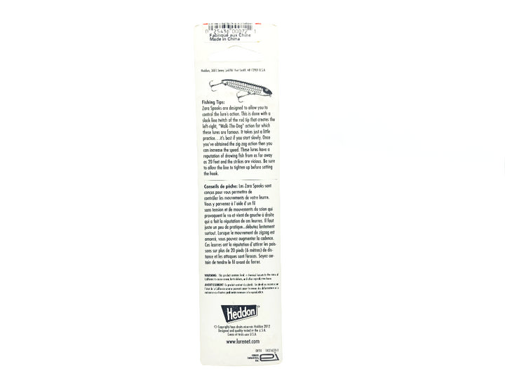 Heddon Original Zara Spook NF Leopard Frog Color New on Card