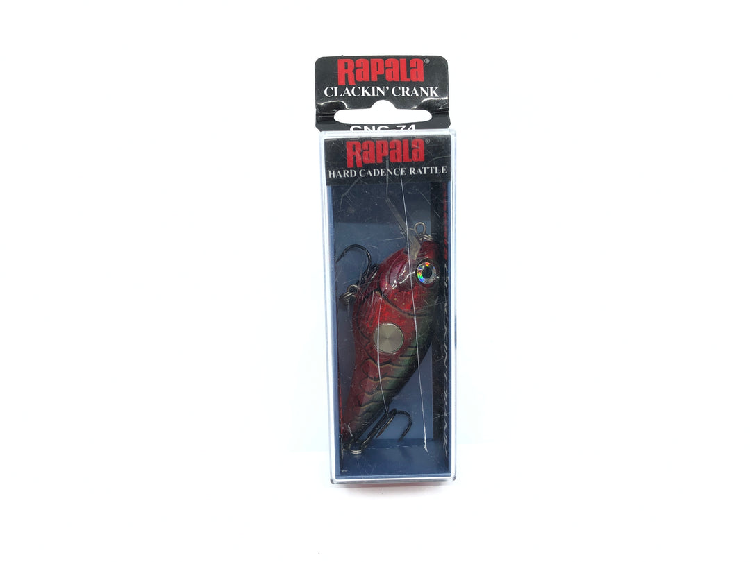 Rapala Clackin' Crank CNC-74 RCW Red Crawdad Color New in Box Old Stock