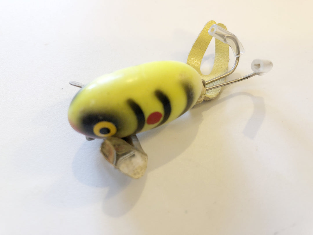 Falls Bait Company Fish 'N Fool Fluorescent Yellow with Black Ribs and Red Dot