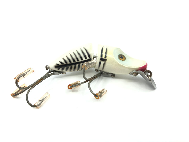 Heddon Jointed Sinking River Runt 9330 XBP Pearl and Black Shore Color