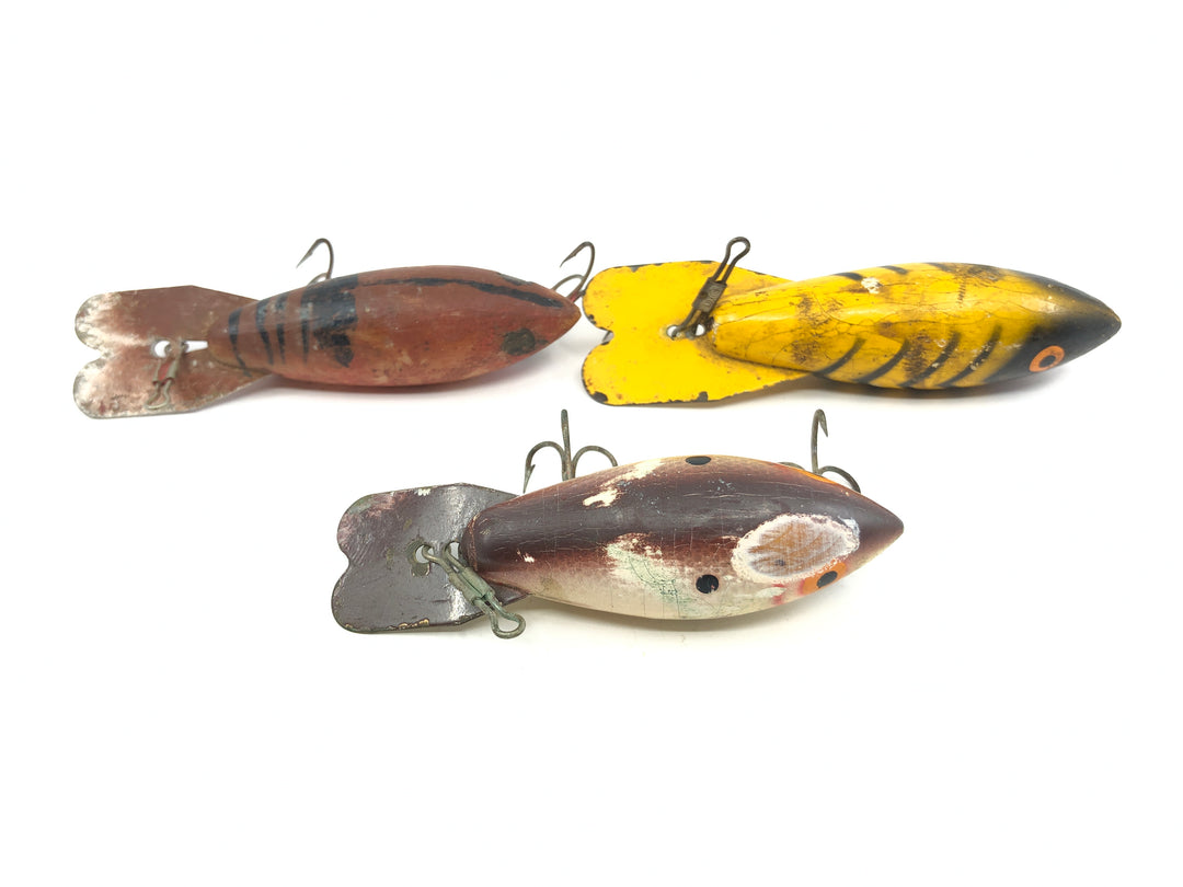Lot of Three Vintage Bomber Lures - Warriors Needing a Home