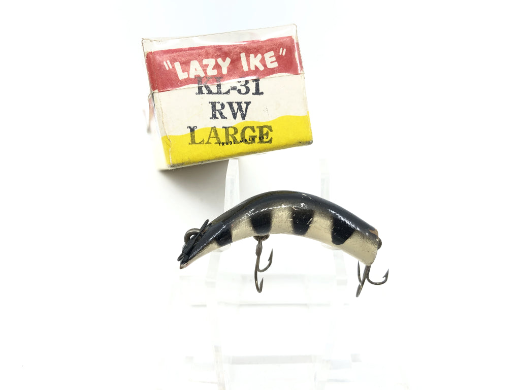 Kautzky Lazy Ike Wooden KL-O Tiny Ike Black Rib Color with Box and Paperwork