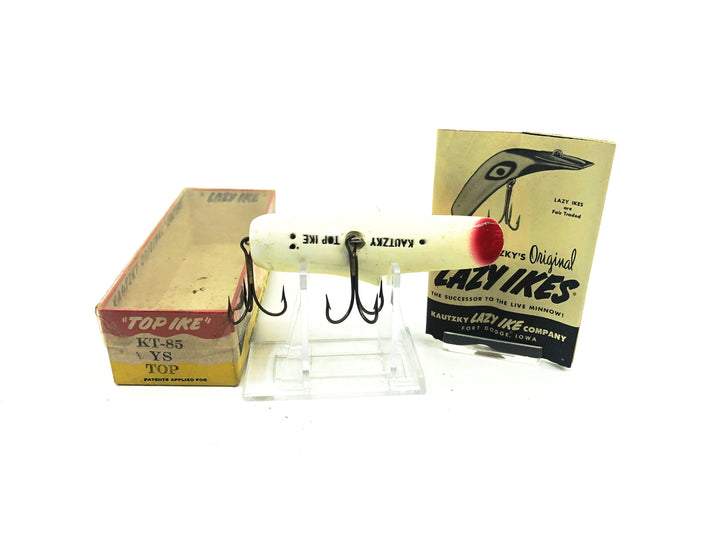Kautzky Lazy Ike Wooden Top Ike with Box and Paperwork Yellow Spot Color