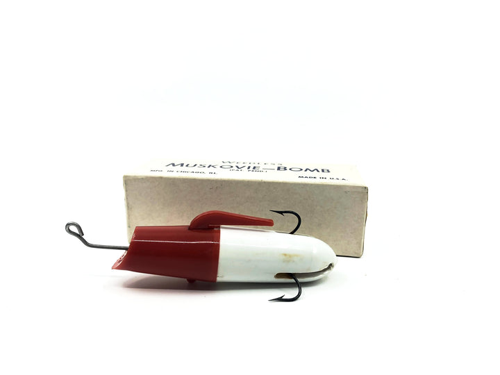 Vintage Weedless Muskovie-Bomb Red/White Color with Box