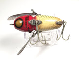 Heddon Crazy Crawler 2100 Wooden Lure in Red Head White Body Color