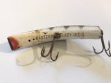 Kautzky Lazy Ike 3 Wooden Antique Lure Black Ribs Scale Color