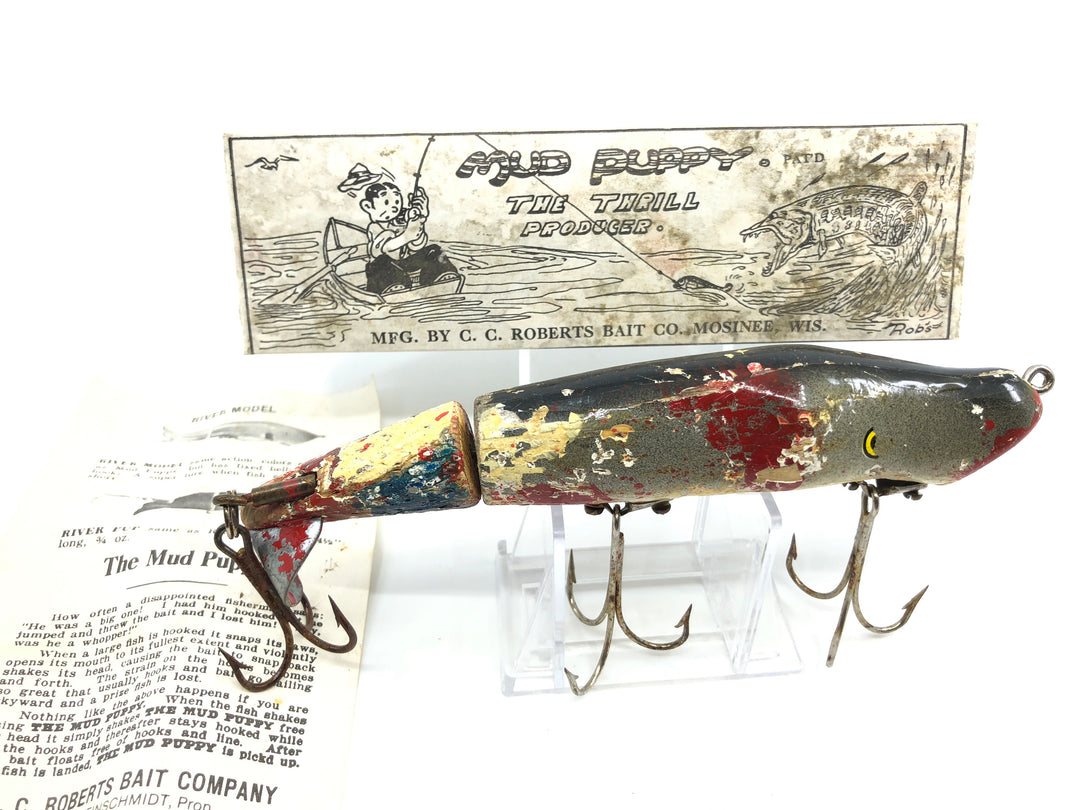 C.C. Roberts Mudpuppy Warrior Vintage Musky Lure with Box