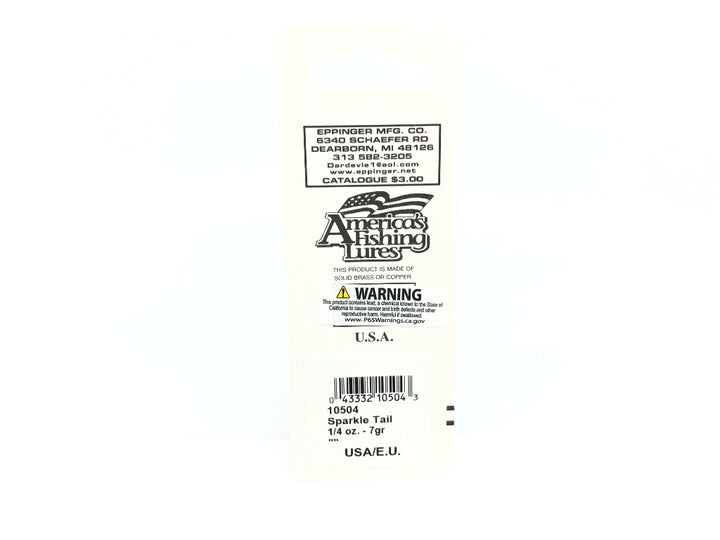 Sparkle Tail Silver Black Color 504 Series 10 Lure New on Card