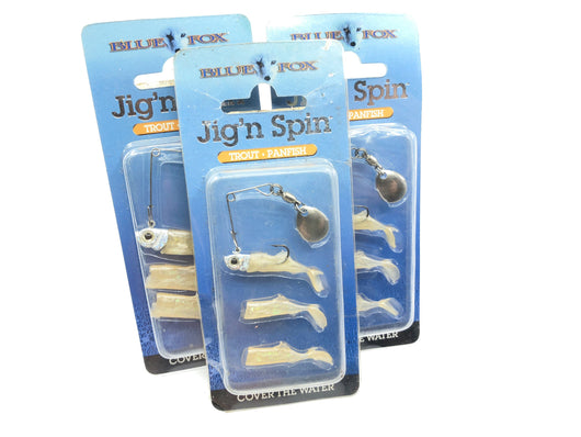 Lot of Three Blue Fox Jig'n Spin Lures