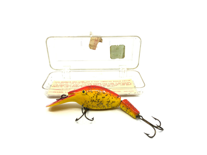 Vintage Hubbard Sparkle Tail Yellow and Red with Box
