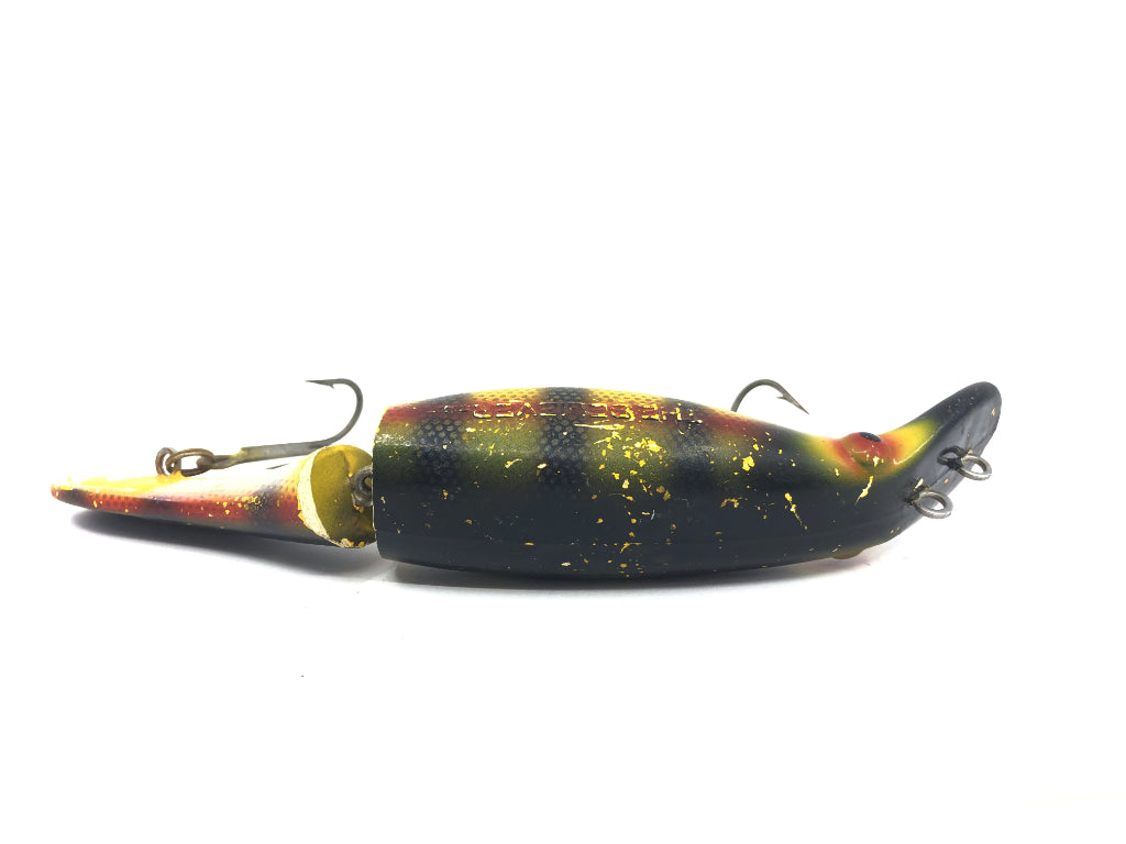 Drifter Tackle The Believer 8" Jointed Musky Lure Color Red Line Perch
