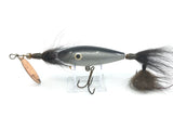 Hellraiser Bear Claw Musky Topwater Lure Black and Silver Minnow