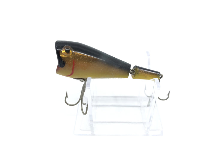 L & S 12M23 Jointed Chugger Lure Black Gold Shad Color
