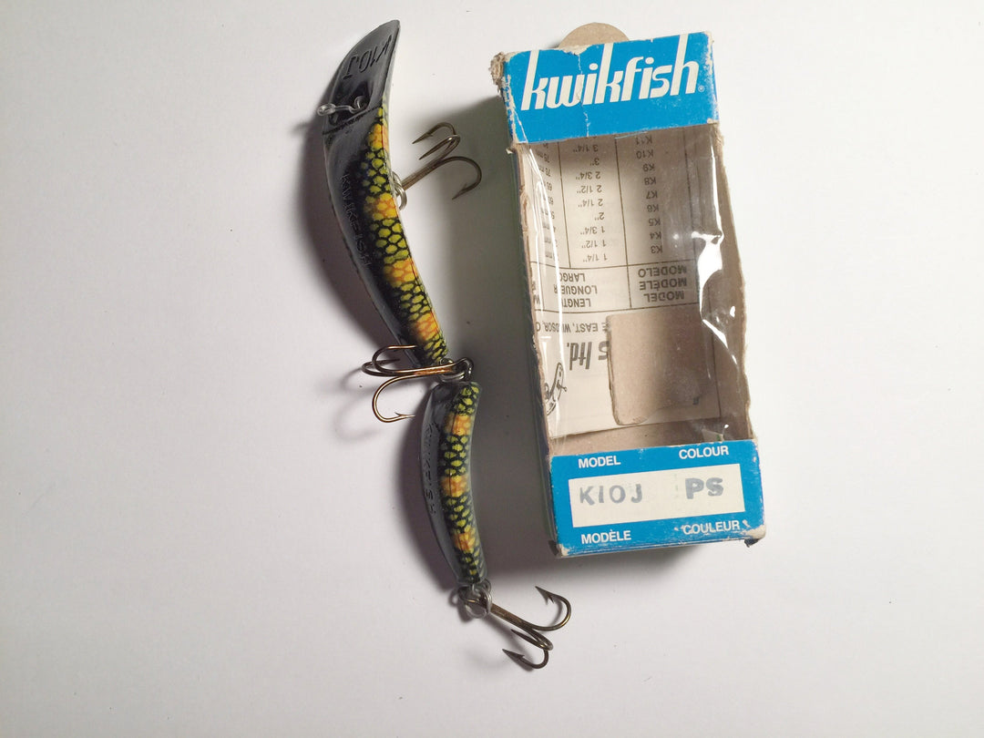 Vintage Kwikfish K10J PS Perch Scale Color Jointed