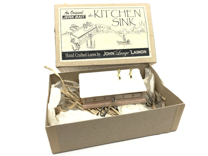 An Original JERK BAIT the KITCHEN SINK Lure by John Lunge Laimon with Box Novelty Lure
