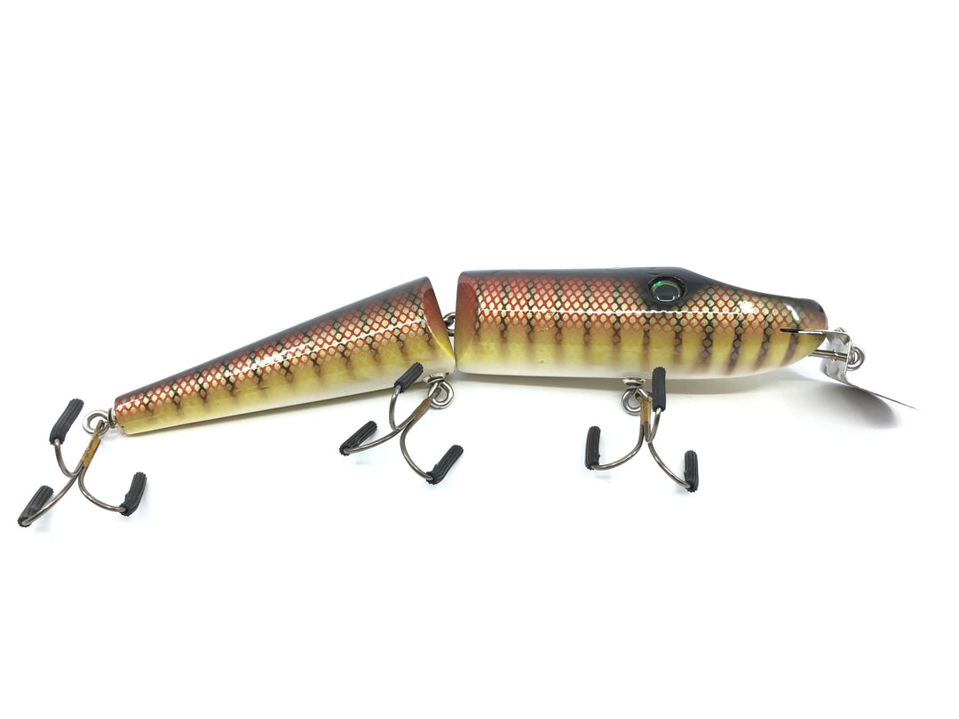 Chautauqua Jointed Magnum Piko 8" Musky Lure Red Perch Color Special Order