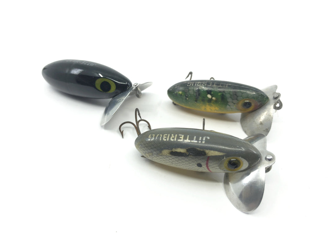 Lot of Three Arbogast Jitterbugs for Fishing