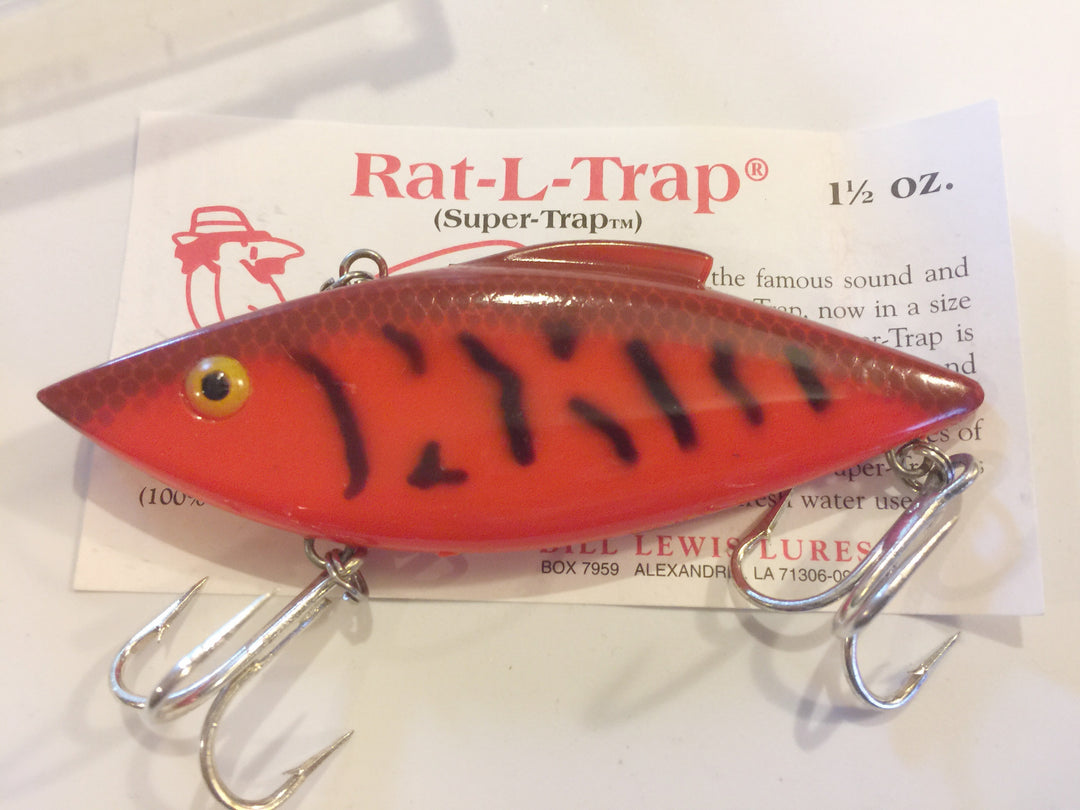 Bill Lewis Rat-L-Trap Super Trap Orange and Black HUGE lure