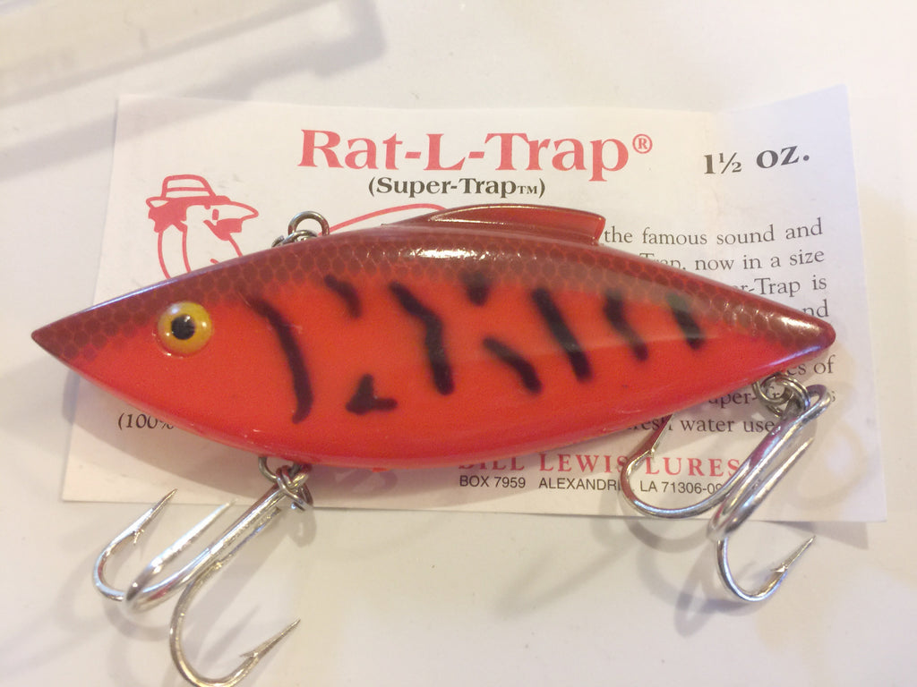 Bill Lewis Rat-L-Trap Super Trap Orange and Black HUGE lure – My Bait ...