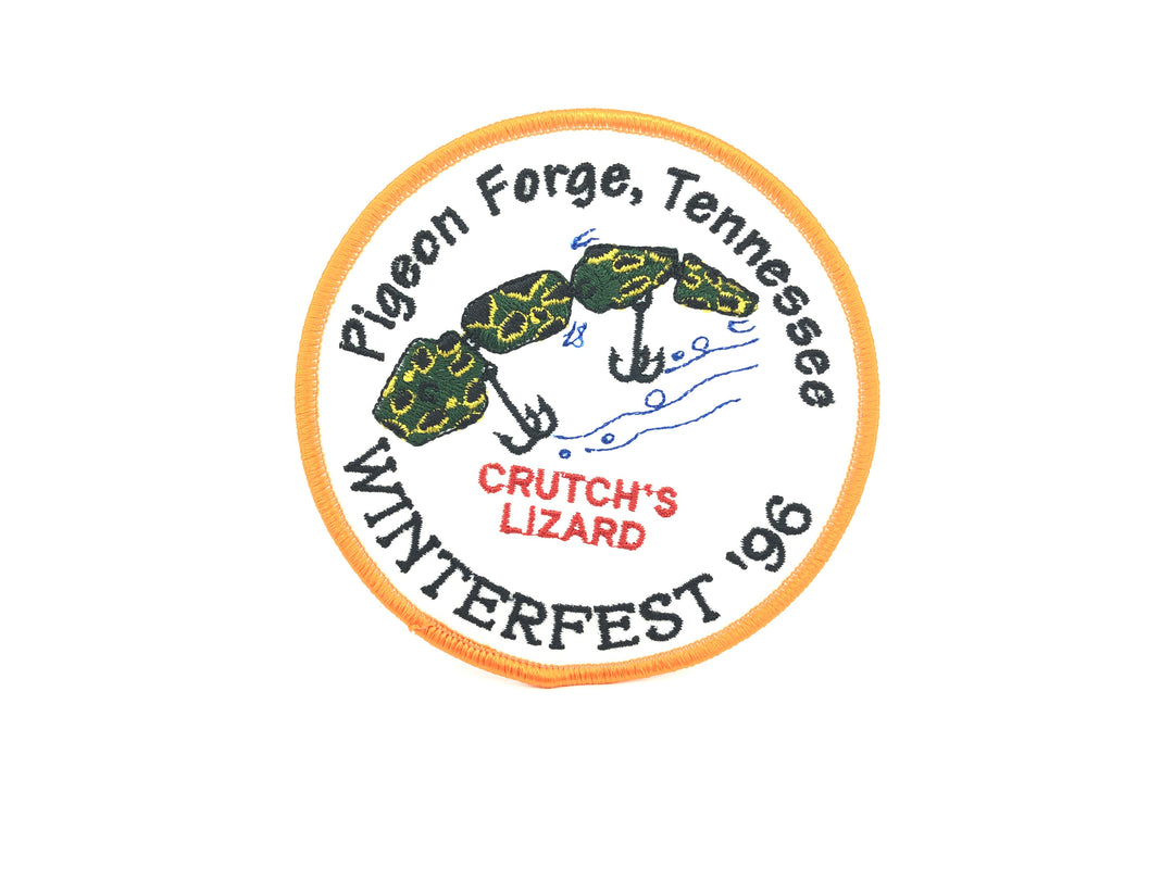 NFLCC Pigeon Forge Tennessee Crutch's Lizard Winterfest 1996 Patch
